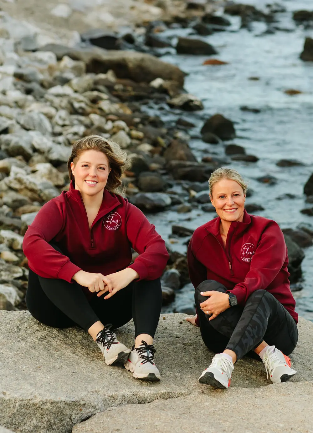 the Flow Strength coaches on the Maine coast