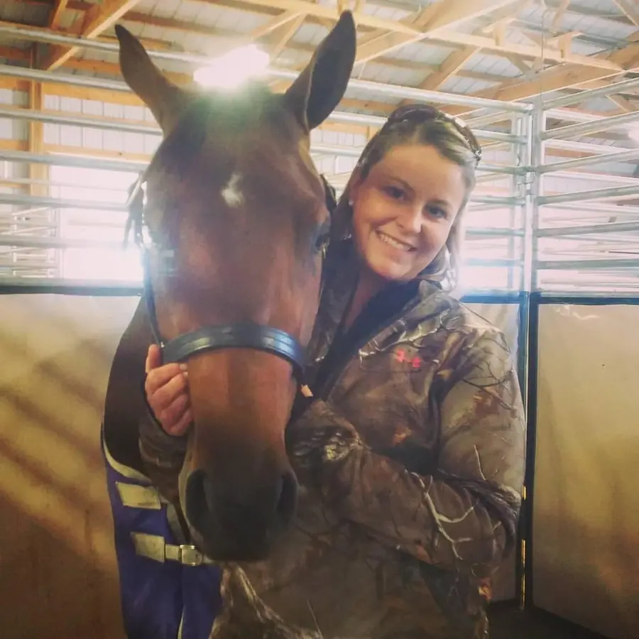 Sandy Martz with her horse